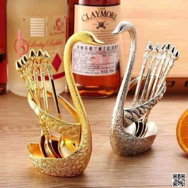 Swan Spoon set